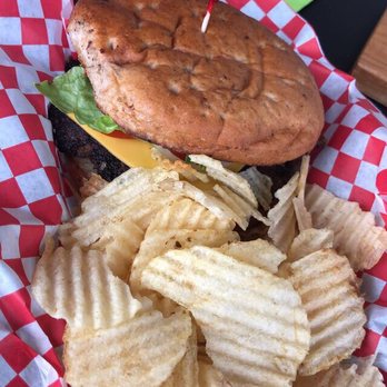 Screech Owl Brewing - Cheeseburger on house made bun. - Breweries Near Me - Bruceton Mills, West Virginia Screech Owl Brewing - Cheeseburger on house made bun. - Breweries Near Me - Bruceton Mills, West Virginia