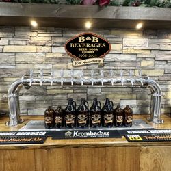 Growler Garden. 12 Beers on tap