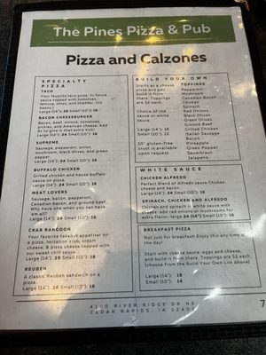 Menu photo 5 The Pines Pizza and Pub Cedar Rapids, IA Menu photo 5 The Pines Pizza and Pub Cedar Rapids, IA