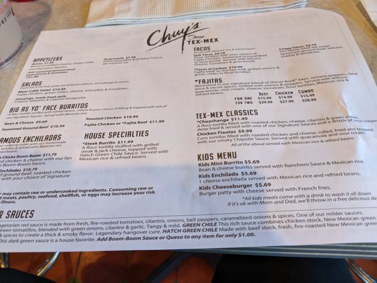 Menu photo 2 Chuy's Chattanooga, TN