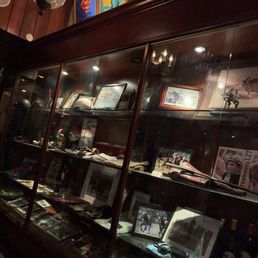 Horse racing paraphernalia in cases by guest waiting area. Lots of history here! Horse racing paraphernalia in cases by guest waiting area. Lots of history here!