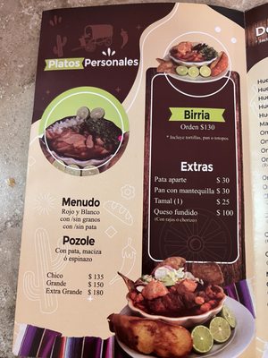 Menu photo 4 Menudo Michoacán Ensenada, BCN