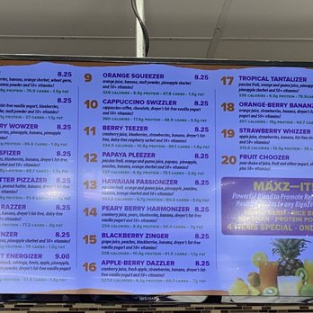 Blenzers - 1/2023 Menu - Juice Bars & Smoothies Near Me - Castro Valley, California