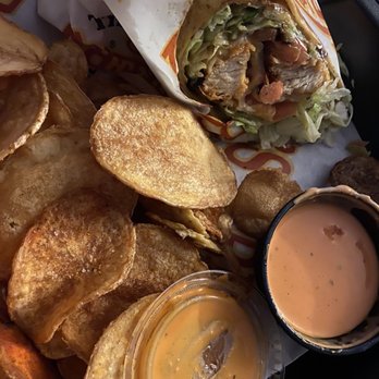 Brothers Bar & Grill - Another pic of my buffalo chicken wrap - Sports Bars Near Me - Indianapolis, Indiana