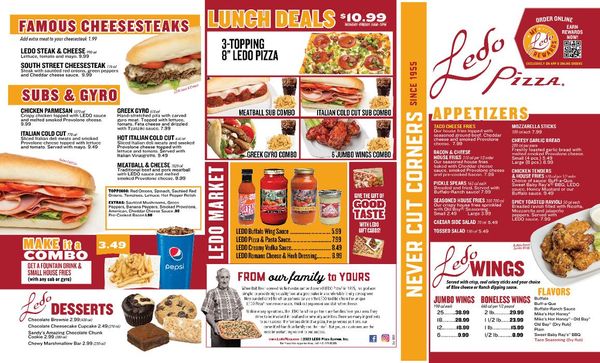 Menu photo 1 Ledo Pizza Falls Church, VA Menu photo 1 Ledo Pizza Falls Church, VA
