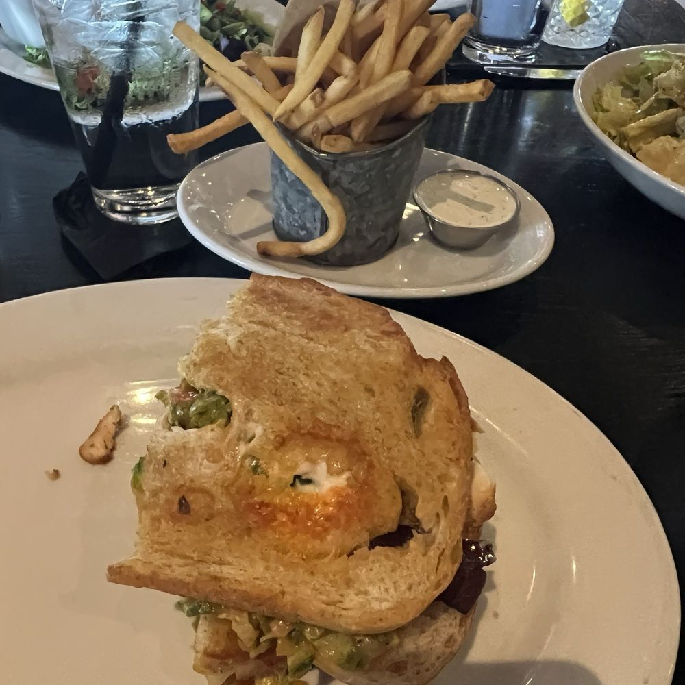 The Rustic - THE RUSTIC CHICKEN CLUB (the sandwich halves were stacked which is why it looks so tall) - Venues & Event Spaces Near Me - Houston, Texas The Rustic - THE RUSTIC CHICKEN CLUB (the sandwich halves were stacked which is why it looks so tall) - Venues & Event Spaces Near Me - Houston, Texas