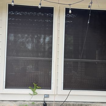 Esquives Construction & Remodeling - Two of the 19 windows. They removed the screens to clean the outside of the windows and replaced them properly. - Painters Near Me - Austin, Texas