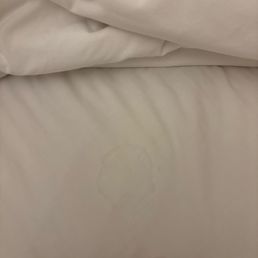 Stained sheets. Stained sheets.