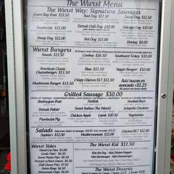 The Wurst - menu - Caterers Near Me The Wurst - menu - Caterers Near Me