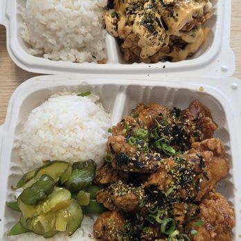 Rice Box Cafe - Dynamite Chicken and Furikake Garlic Chicken - Japanese Near Me - Mililani, Hawaii Rice Box Cafe - Dynamite Chicken and Furikake Garlic Chicken - Japanese Near Me - Mililani, Hawaii