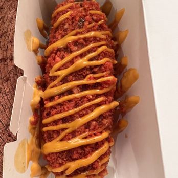 Two Hands Fresh Corn Dogs - Spicy dog - Bubble Tea Near Me - Houston, Texas