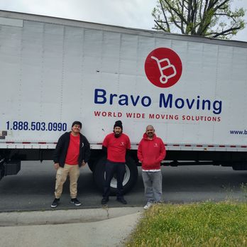 Bravo Moving - Jordy, Joe and Jose getting ready to transport my stuff across the country! Thanks again guys! - Movers Near Me - Glendale, California Bravo Moving - Jordy, Joe and Jose getting ready to transport my stuff across the country! Thanks again guys! - Movers Near Me - Glendale, California