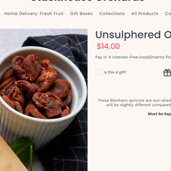 Stackhouse Orchards - Advertised item is not the same as what you get. See my other photo