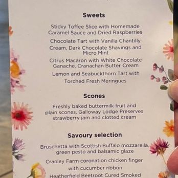 Edinburgh Castle - Edinburgh Castle Tea Room Menu, 3 of 3 - Landmarks & Historical Buildings Near Me - Edinburgh, EDH