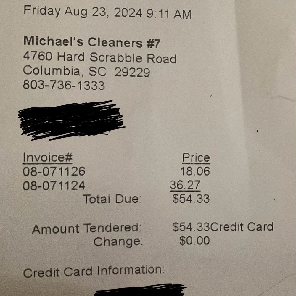 Michael's Cleaners - Consumer Robbery - Laundry Services Near Me - Columbia, South Carolina Michael's Cleaners - Consumer Robbery - Laundry Services Near Me - Columbia, South Carolina
