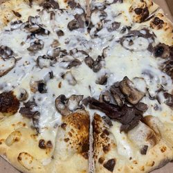 Philly steak and cheese without peppers.  Toppings not even close to the edge.