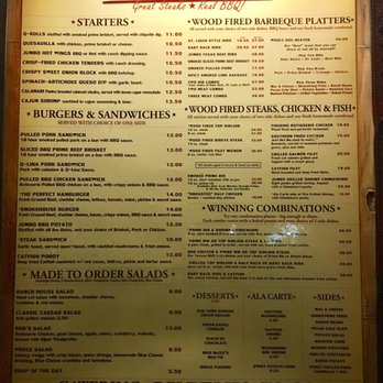 Bobby Q - Menu 11/2016 - Barbeque Near Me - Phoenix, Arizona