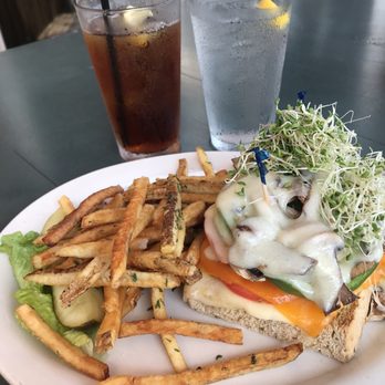 Don & GG's - Veggie Delight sandwich, iced tea and water. - New American Near Me - Ironwood, Michigan Don & GG's - Veggie Delight sandwich, iced tea and water. - New American Near Me - Ironwood, Michigan