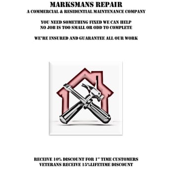 Marksmans Repair - Special offers - Handyman Near Me - Huntley, Illinois Marksmans Repair - Special offers - Handyman Near Me - Huntley, Illinois