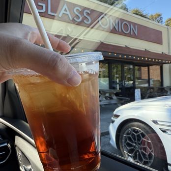 The Glass Onion - Ice tea sweetened is yummy! Haley offered to give it to us to-go - Southern Near Me - Charleston, South Carolina The Glass Onion - Ice tea sweetened is yummy! Haley offered to give it to us to-go - Southern Near Me - Charleston, South Carolina