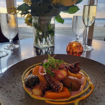 Shores Restaurant - Octopus starter - New American Near Me - La Jolla, California Shores Restaurant - Octopus starter - New American Near Me - La Jolla, California