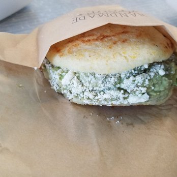 Gusto Gourmet - Reina Pepiada: Shredded chicken, avocado mayo salad, and shredded white cheese - Venezuelan Near Me - Houston, Texas