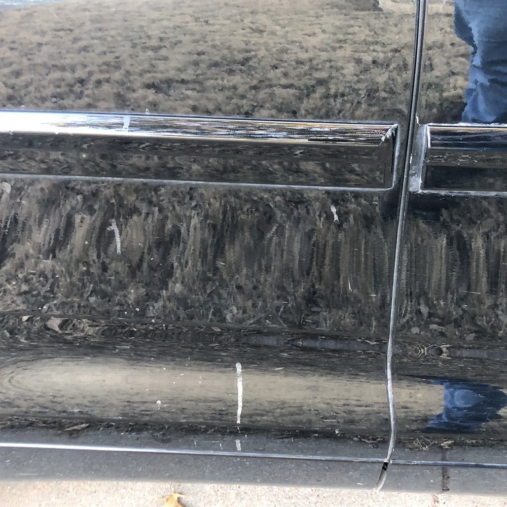 Caliber Car Wash - Dirt all down the door, for $18...nice. - Car Wash Near Me - Benbrook, Texas