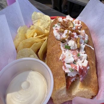 Buoy and Trap Seafood - Maine lobster roll with an extra side of citrus mayo. - Seafood Markets Near Me - Truckee, California Buoy and Trap Seafood - Maine lobster roll with an extra side of citrus mayo. - Seafood Markets Near Me - Truckee, California