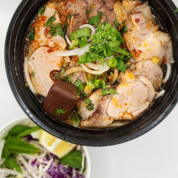 I Do Pho You - a bowl of soup with meat and vegetables - Food Delivery Services Near Me - San Francisco, California