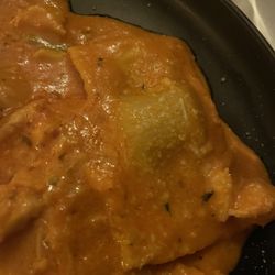 Next Door Restaurant & Gastro-Pub - Lobster Ravioli in red sauce.