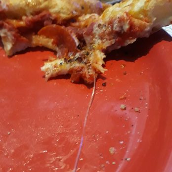 Bubba's 33 - Plastic in the pizza, not a good way to start the evening. - Pizza Near Me - Aurora, Colorado