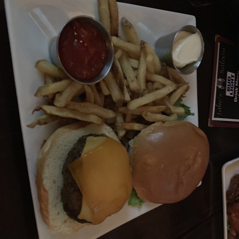 Jake's Saloon - Cheeseburger and fries - Bars Near Me - New York, New York