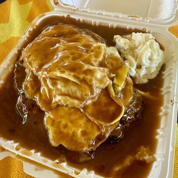 Da Booze Shop - Double Pattie Locomoco over easy eggs - Burgers Near Me - Waimea, Hawaii Da Booze Shop - Double Pattie Locomoco over easy eggs - Burgers Near Me - Waimea, Hawaii