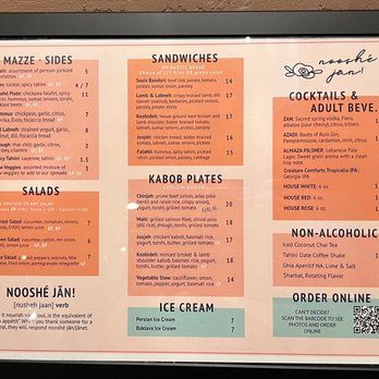 Bibi Eatery - Menu - Persian/Iranian Near Me - Atlanta, Georgia