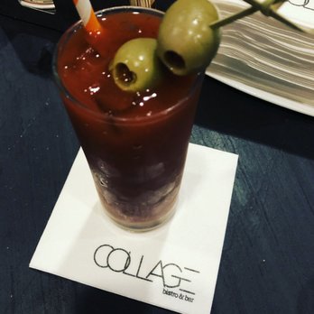 Collage Bistro & Bar - Awesome Bloody Mary made with McClures mix - American Near Me - New York, New York