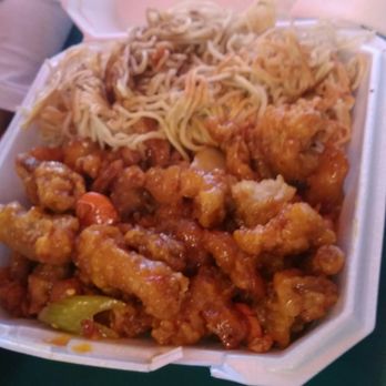 Sunrise Kitchen - Cadence got her favorite orange Chicken.. - Chinese Near Me - Fresno, California