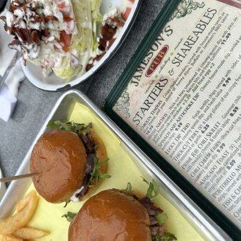 Jameson's Pub - Salad and sliders - Irish Pub Near Me - Santa Monica, California