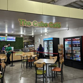 The Cube Cafe - the inside of the building - Cafeteria Near Me - Los Angeles, California The Cube Cafe - the inside of the building - Cafeteria Near Me - Los Angeles, California