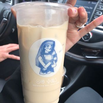 OG Tea Greenleaf - Peach milk tea - Bubble Tea Near Me - Sugar Land, Texas