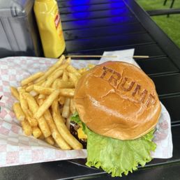 Great double burger--The Trump Tower Great double burger--The Trump Tower