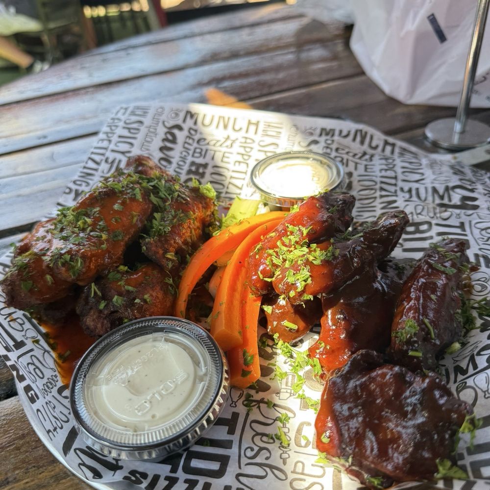 Solvang Brewing Company - 12 wings, half bbq and half buffalo - Breweries Near Me - Solvang, California Solvang Brewing Company - 12 wings, half bbq and half buffalo - Breweries Near Me - Solvang, California