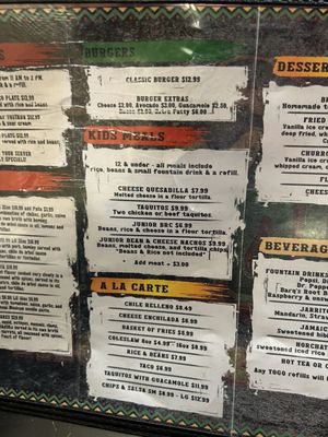 Menu photo 2 Dora’s Mexican Grill and Cantina Beaumont, CA