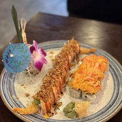 Fujiya Ramen and Sushi Bar - Shaggy dog roll and volcano roll