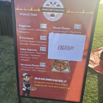 Jhonny's Hot Stone Pizza - Menu - Caterers Near Me - El Monte, California