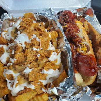 That's My Dog - Frito Pie Fry and BBQ Beef Brisket Dog - Hot Dogs Near Me - Katy, Texas