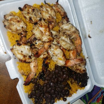 Dominy Restaurant and Bakery - Grilled shrimp, yellow rice, and black beans - Bakeries Near Me - East Orange, New Jersey Dominy Restaurant and Bakery - Grilled shrimp, yellow rice, and black beans - Bakeries Near Me - East Orange, New Jersey