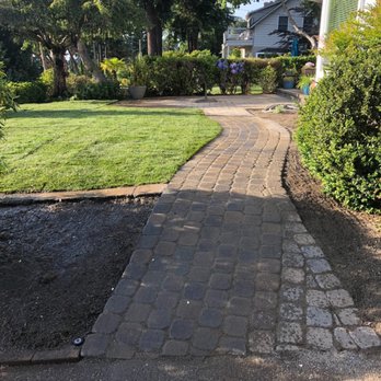 Solid Landscape Services - Small path, sod and irrigation install July 2019 - Landscaping Near Me Solid Landscape Services - Small path, sod and irrigation install July 2019 - Landscaping Near Me
