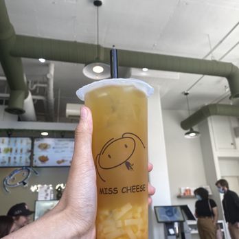 Miss Cheese Tea Cafe - Passion Fruit Green Tea - Bubble Tea Near Me - Pasadena, California Miss Cheese Tea Cafe - Passion Fruit Green Tea - Bubble Tea Near Me - Pasadena, California