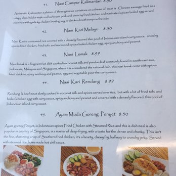 Borneo Eatery - Rice dish menu - Indonesian Near Me - Alhambra, California Borneo Eatery - Rice dish menu - Indonesian Near Me - Alhambra, California