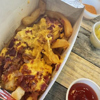 Charleys Cheesesteaks - CHEESE & BACON FRIES amazing - Cheesesteaks Near Me - Gaithersburg, Maryland